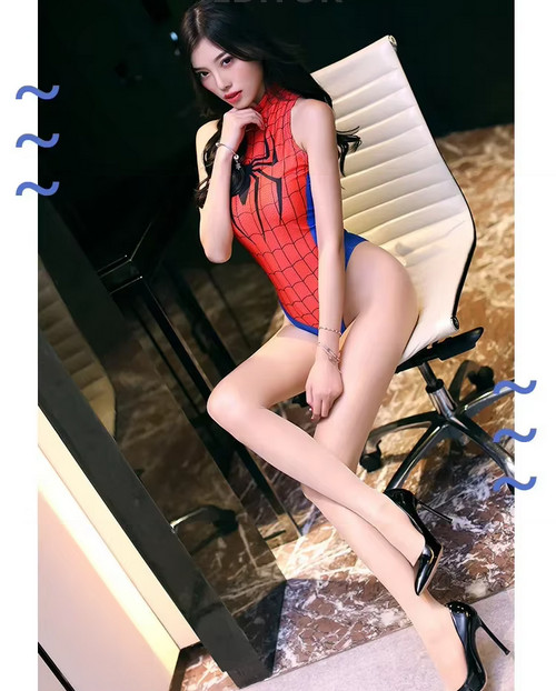 Spider-Man Cosplay Costume Sexy Bikini Swimwear Bodysuit Swimsuits Marvel Movie
