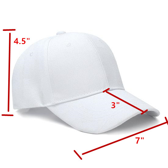 Mens Womens Plain Baseball Cap Hat Polo Style Wool Hook & Loop Adjustable Caps