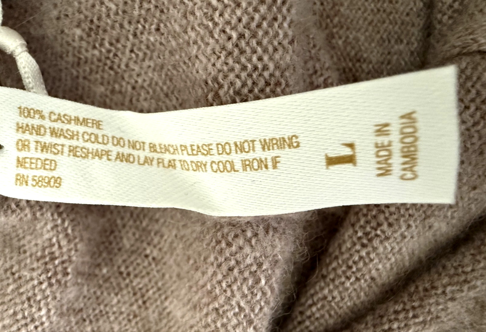 NWT Van Winkle & Co Cuffed Jogger Rosewood 100% Cashmere Pockets Lounge Pants S