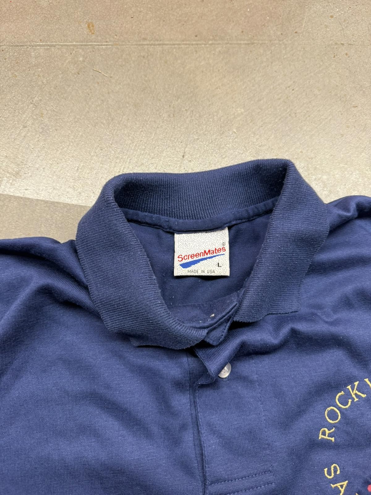 Vintage Made in USA Screenmates Rocky Fork Sailing Club Polo