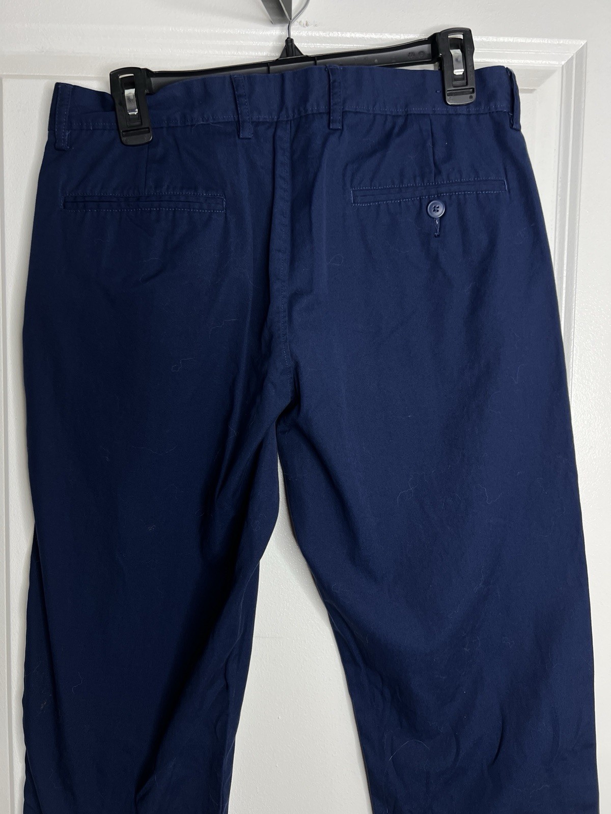 J.Crew The Sutton Mens 30×32 Navy Summerweight Chino Pants 100% Cotton Slim