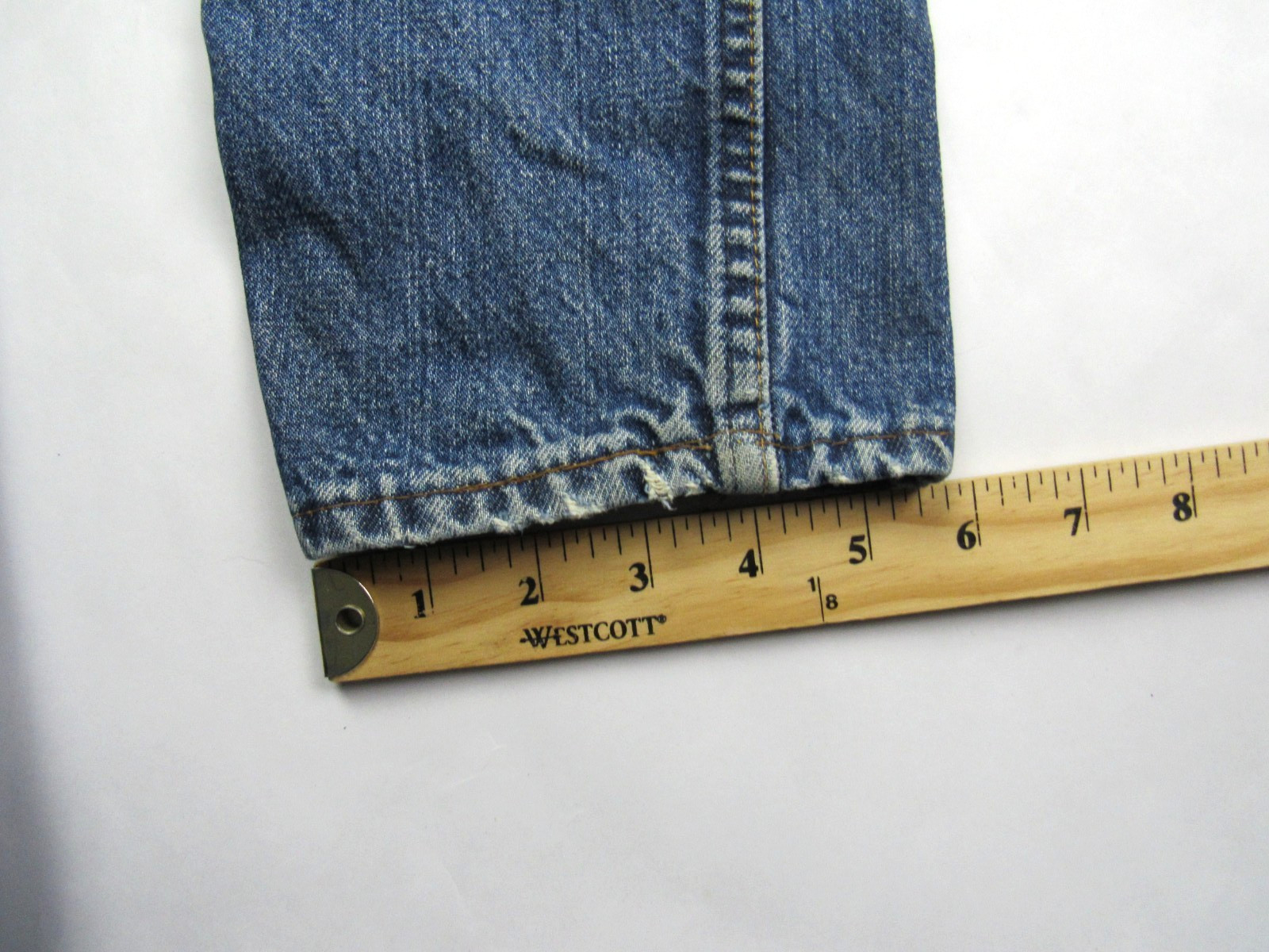 Vtg 1960s Levis Big E Orange Tab 606 Super Slim Denim Jeans 30 x 29 Talon Zip