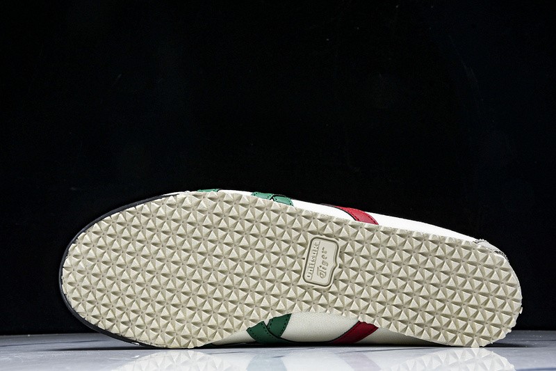 Onitsu*ka Tiger Mexico 66 Birch Green Red Yellow DL408-1684 Unisex Size 4-11