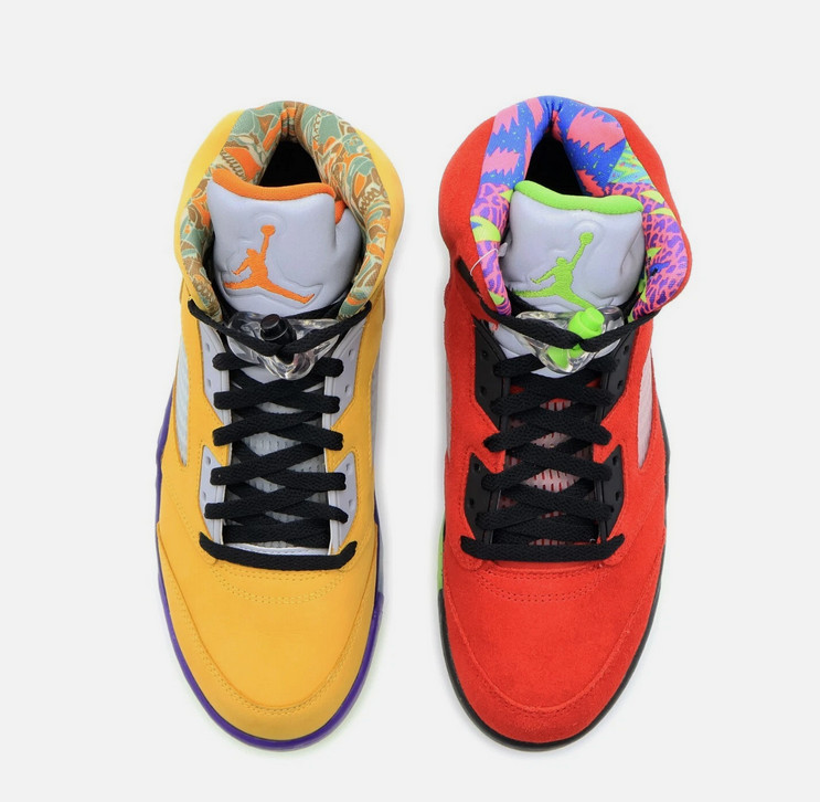 Jordan Air Jordan 5 Retro What the SE Solar Orange CZ5725-700 Suede Multicolor