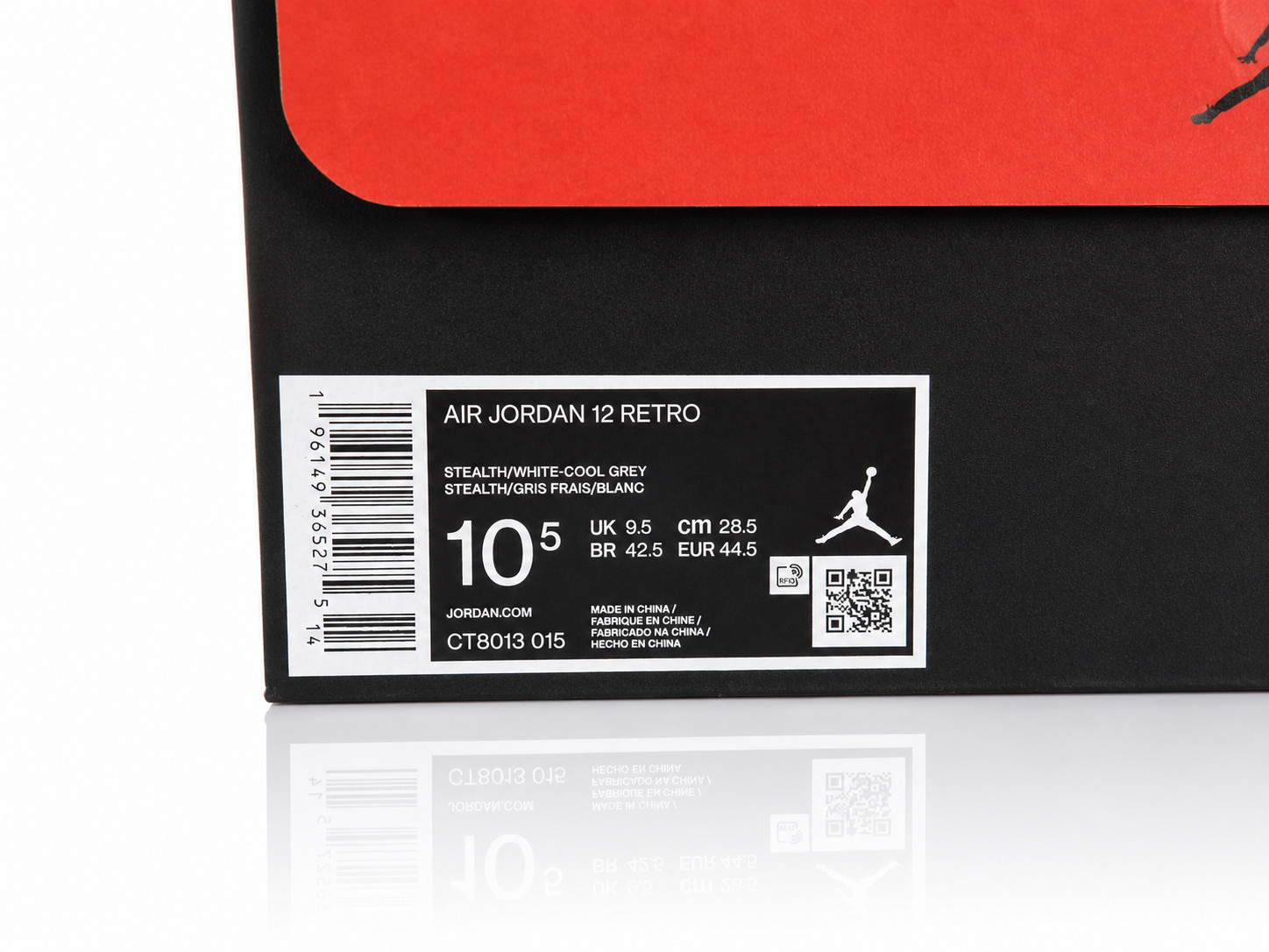 Jordan 12 Stealth 2022 Size 10.5 Og Box Slightly Used