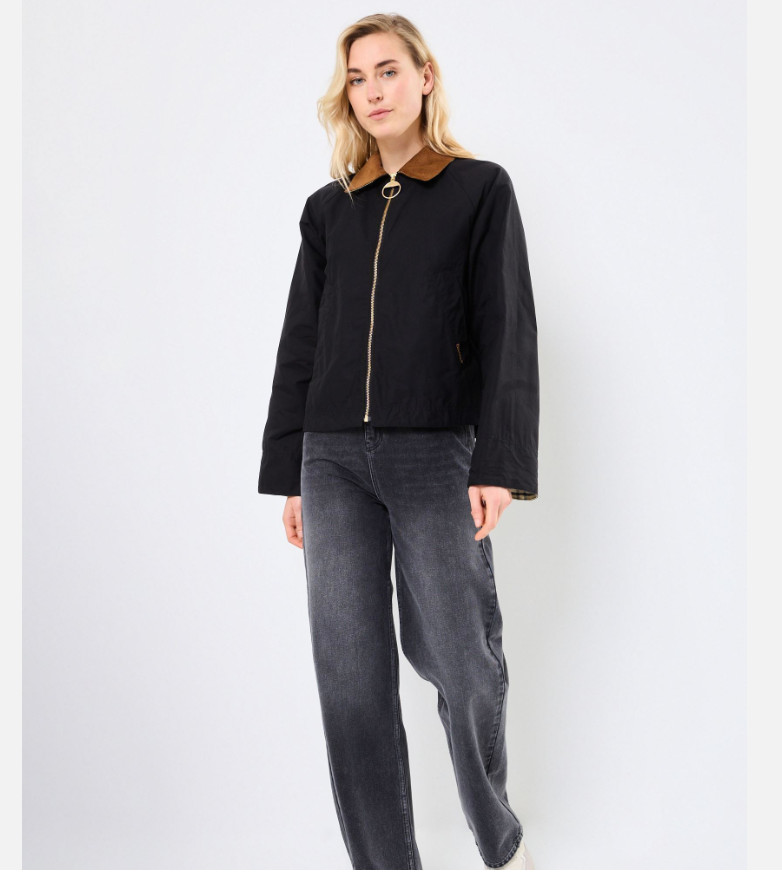 BARBOUR CATLIN SHOWERPROOF JACKET in Black MSRP$390 British Chic