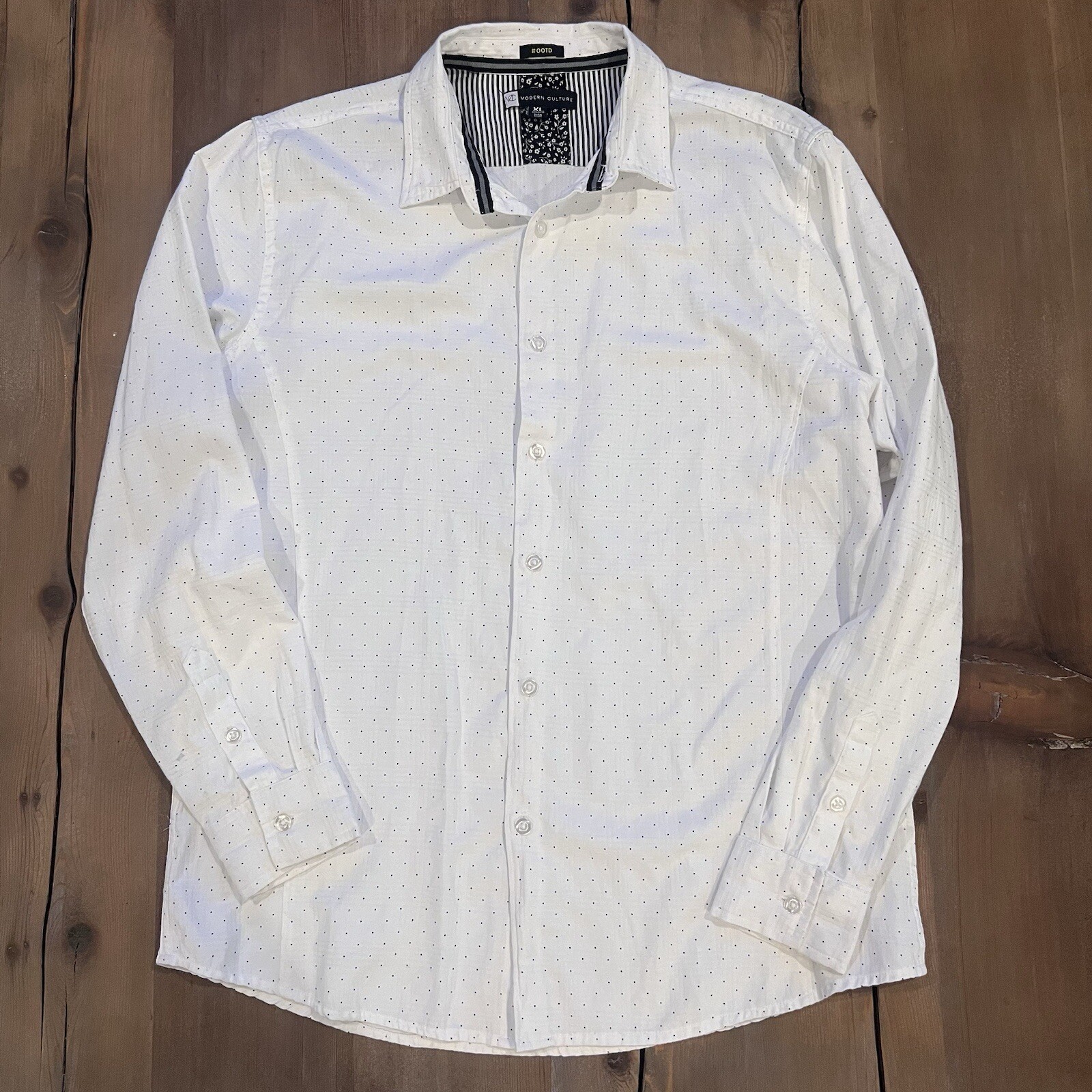 Modern Culture #OOTD Button Down Long Sleeve Casual Shirt Size XL