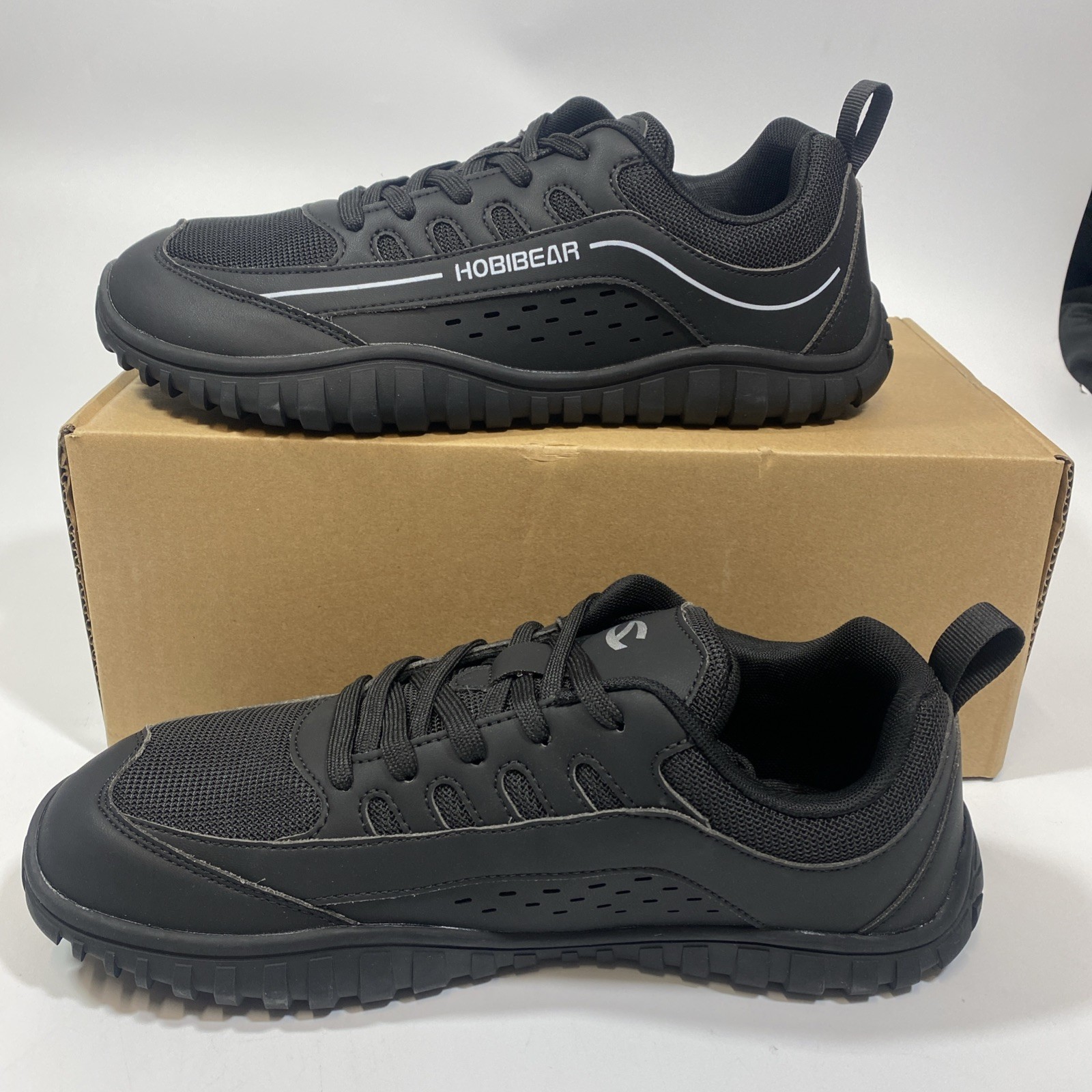 Hobibear Dt480 Men Size Eu 43 – Us 10 Black Walking Active Athletic Shoes