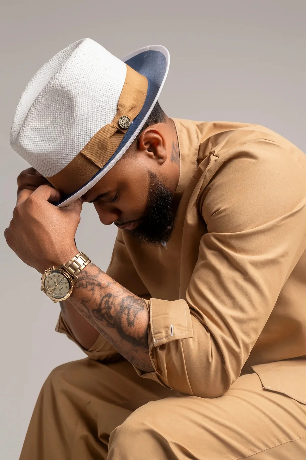 Sebastian Snap Brim Straw Hat by Bruno Capelo