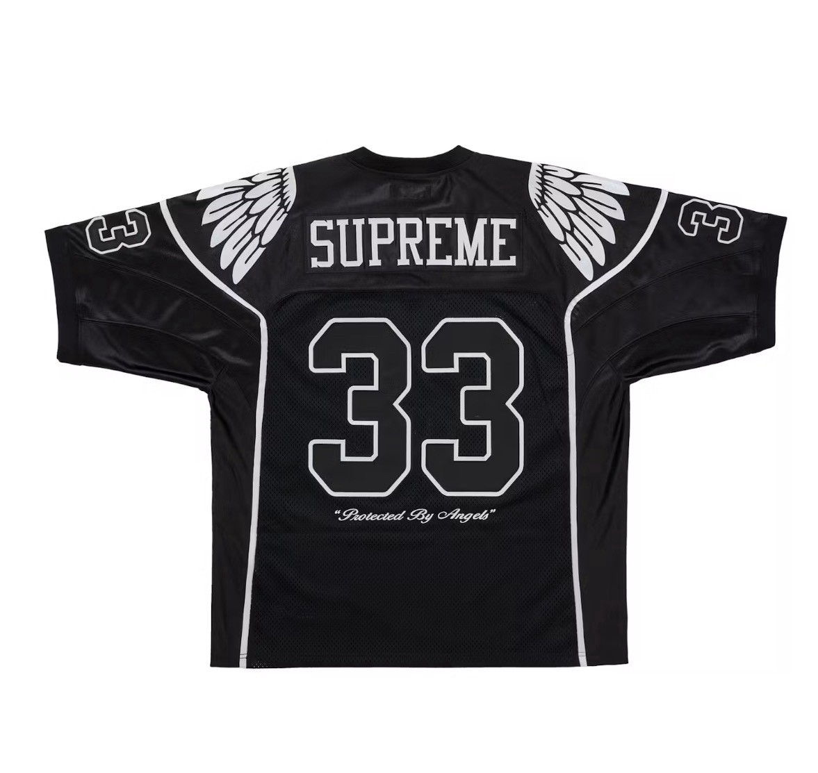Supreme Wings Football Jersey Black(Size Medium) – Ships ASAP!!!