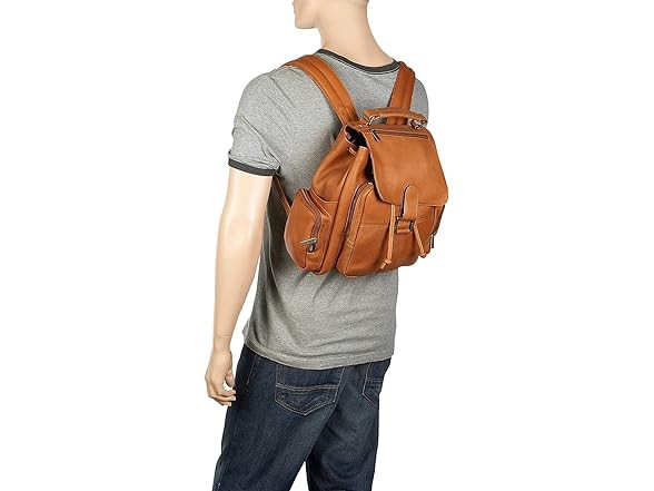 Le Donne Leather Classic Multi-Pocket Backpack ” Original and Authentic”