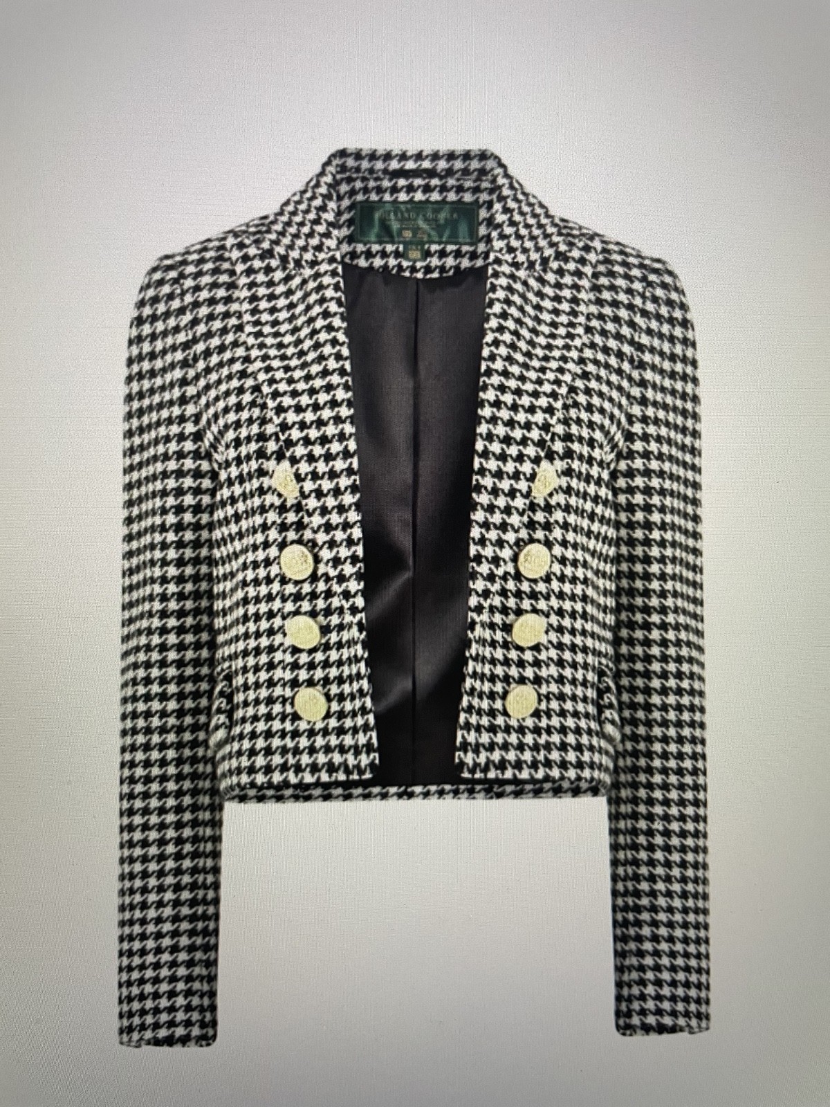 Women’s Holland Cooper Jacket -Houndstooth ( US 12/ UK 16)