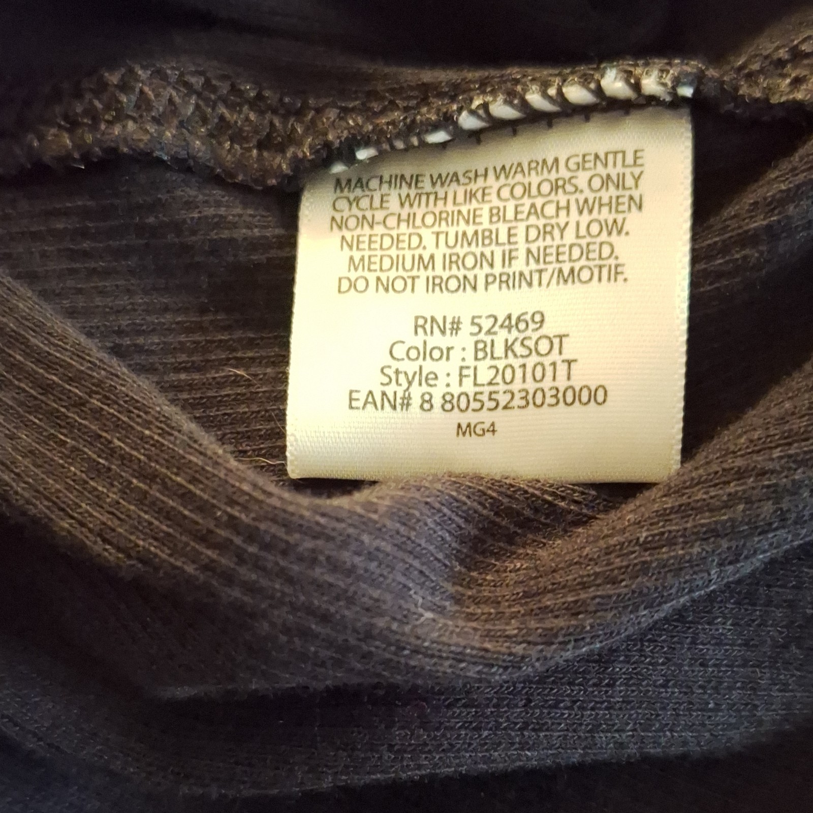 Faded Glory Women’s 2XL Black Solid Knit Organic Cotton Blend Stretch Scoop Tank