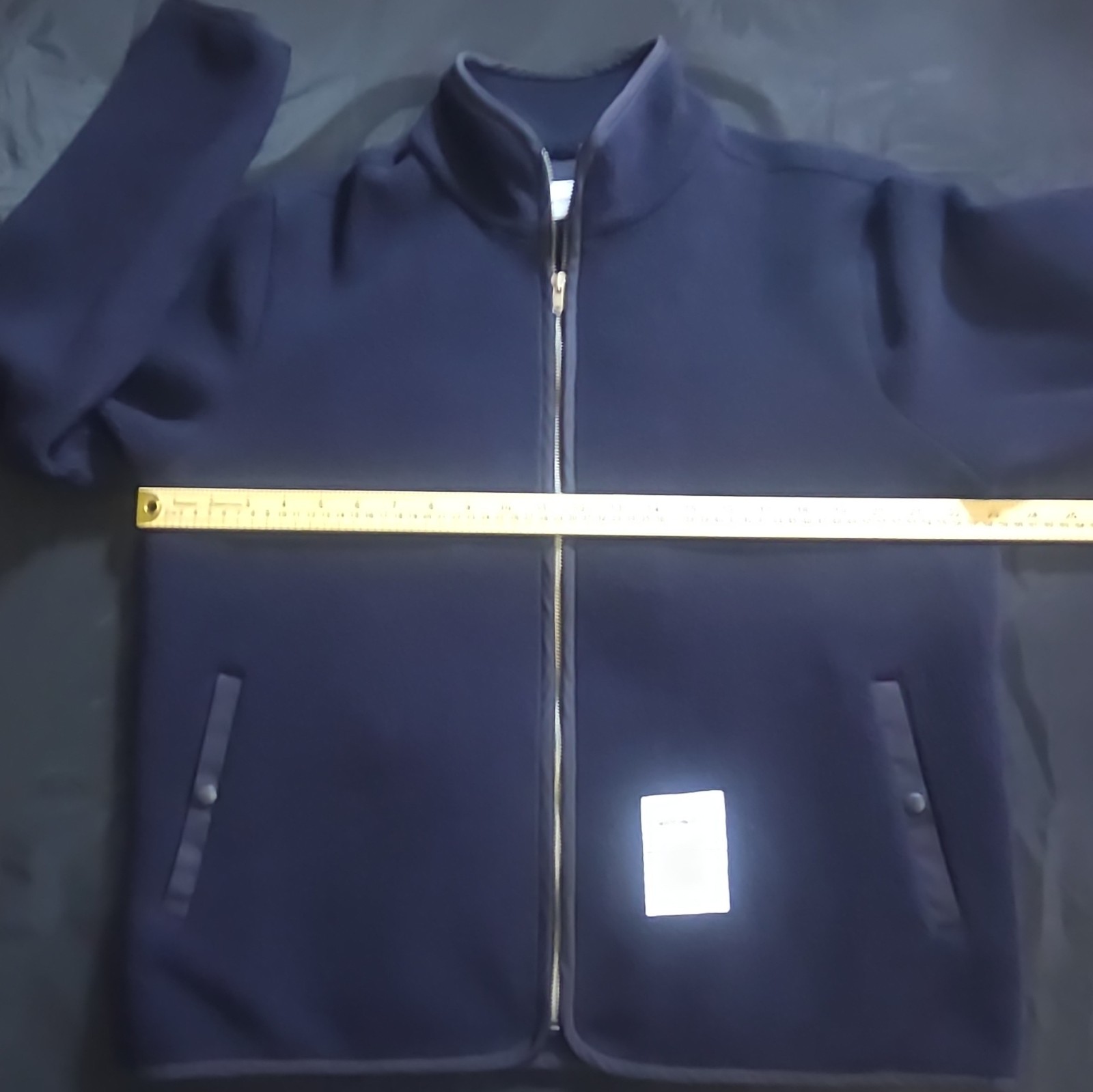 NORSE PROJECTS The Frederik Tab Series Fleece Jacket Navy Blue Size Medium