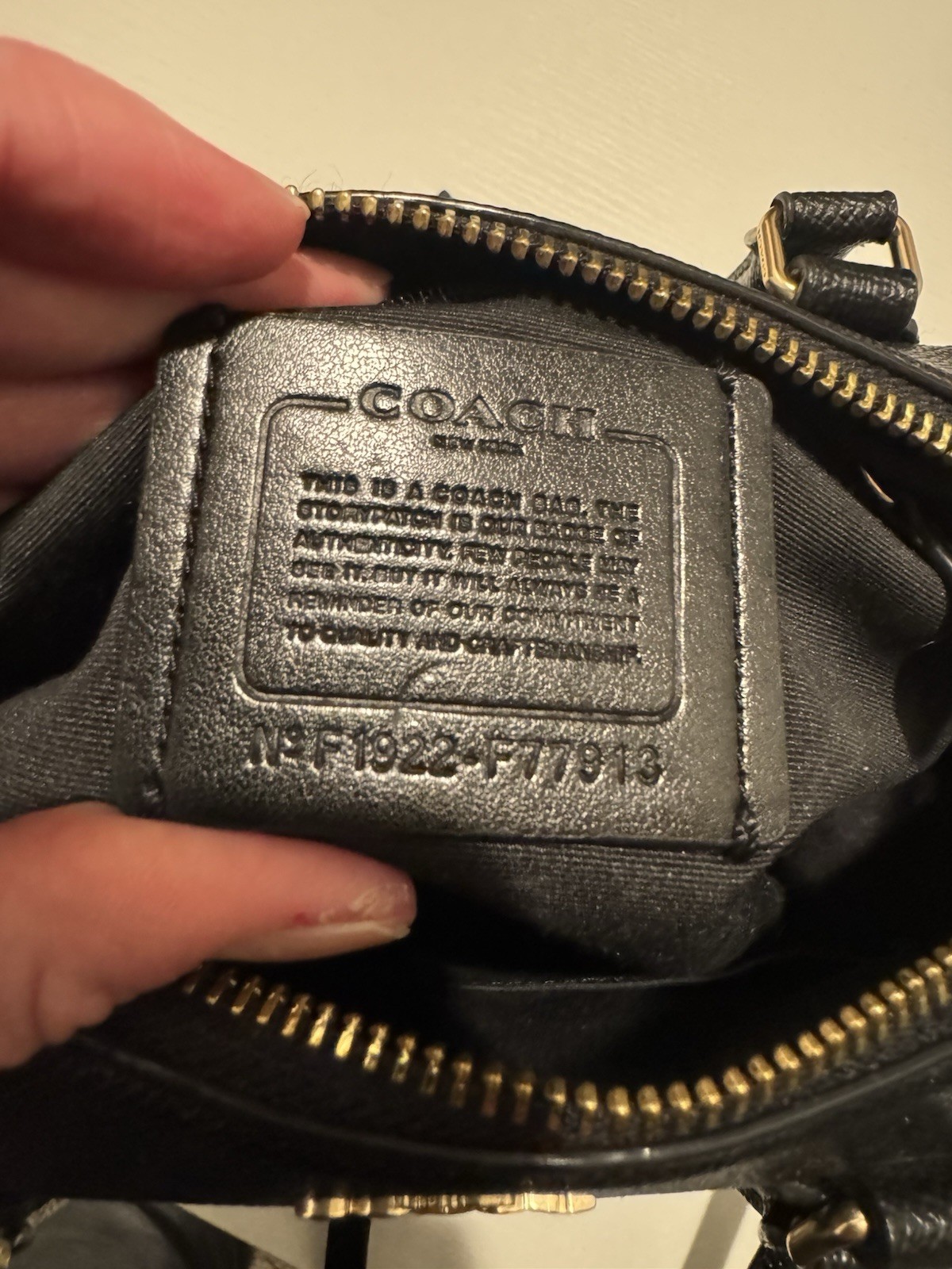 Coach Mini Bennett Satchel Crossgrain Leather Handbag Black – F57521