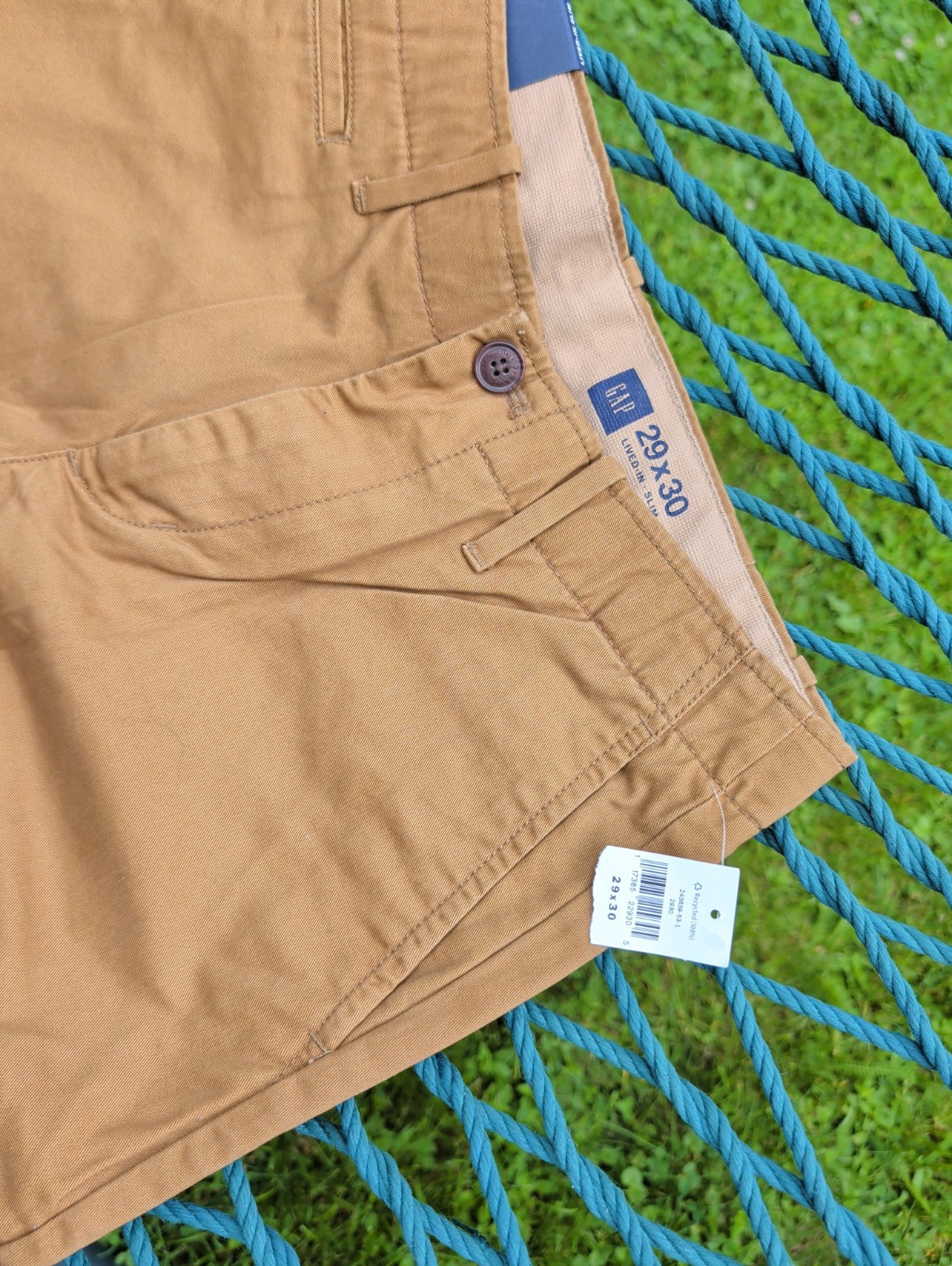 Gap Mens Lived In Slim Khakis 29x 30