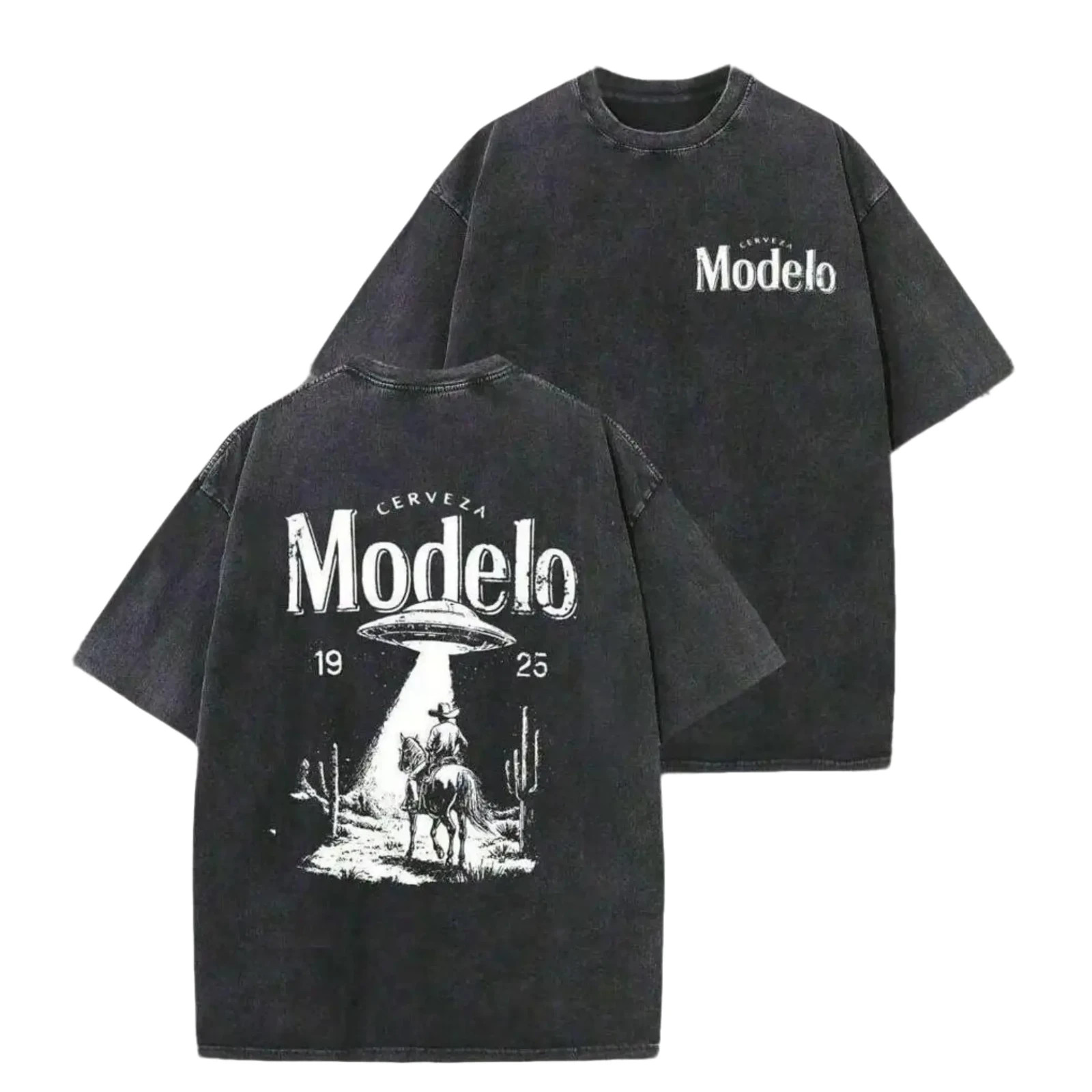 Heavyweight Mens Acid Wash T-Shirt Vintage Streetwear Oversized Drop Shoulder Te