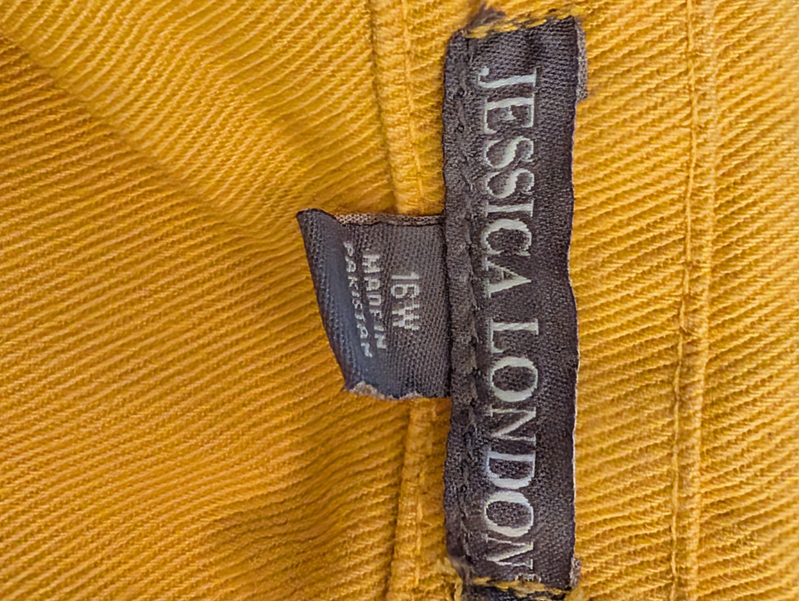 Jessica London Women’s Golden Yellow Denim Jacket 16W