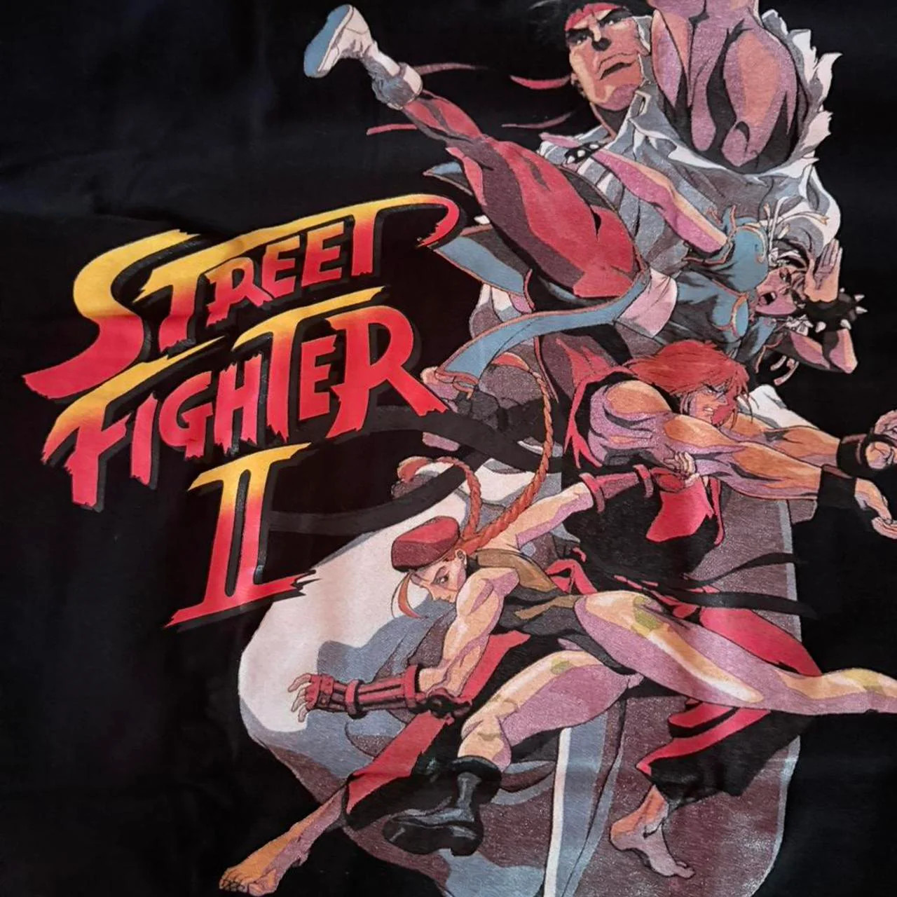 Steet Fighter 2 – Ryu Ken M Bison Chun Li Cammy T-Shirt – 2XL