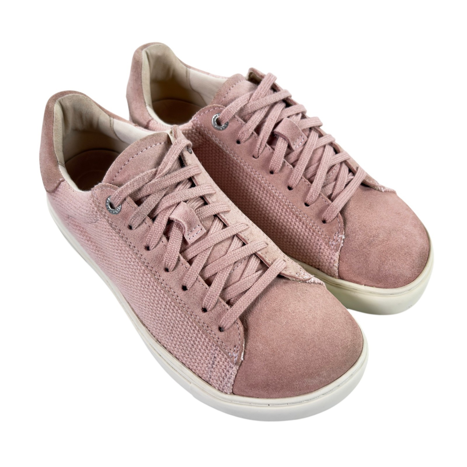 Birkenstock Bend Low Sneakers Womens EU 37 US 6 Medium/Narrow Pink Suede/Canvas