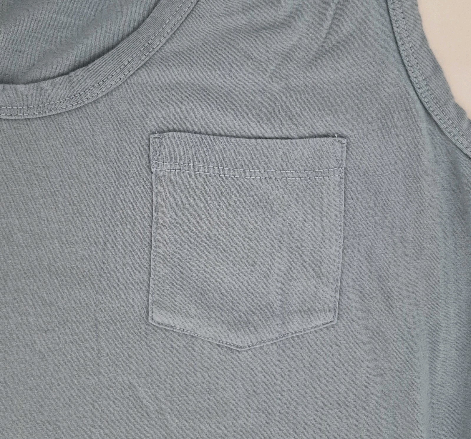 New James Perse Women’s Deep U- Neck Cotton Tank Top in Azure Size 2 Medium $95