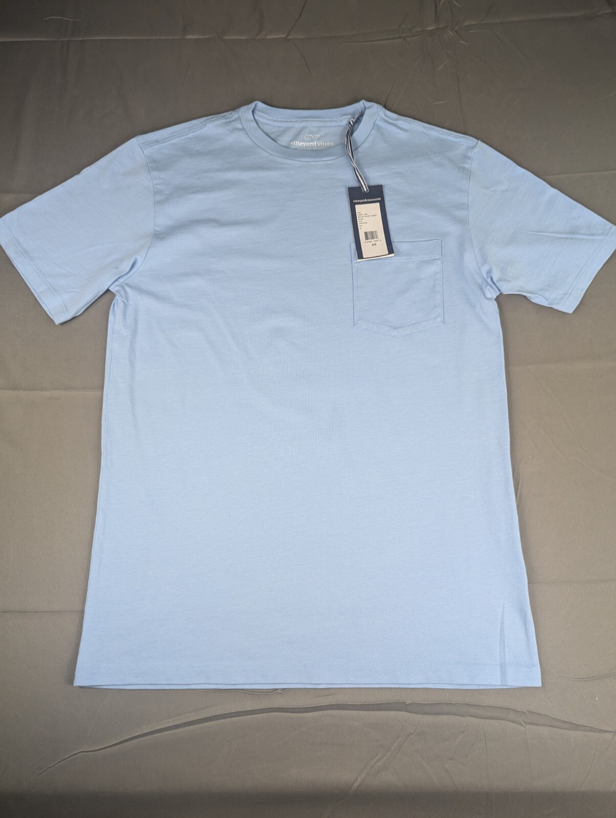 Vineyard Vines Shirt Mens Extra Small Blue Blank Tee Short Sleeve NWT $42 MSRP