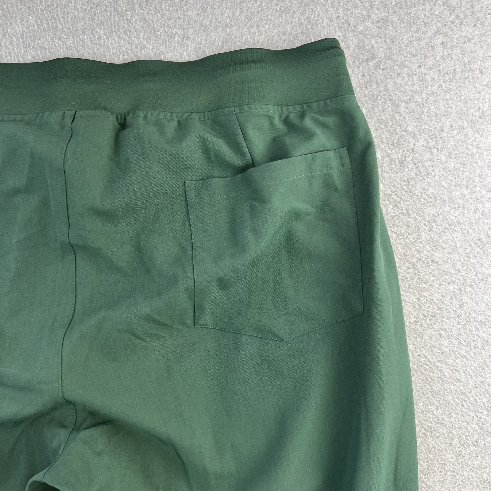 Mandala Slim Pants Womens 2XL Petite Midnight Green Scrub Jogger Stretch Pockets
