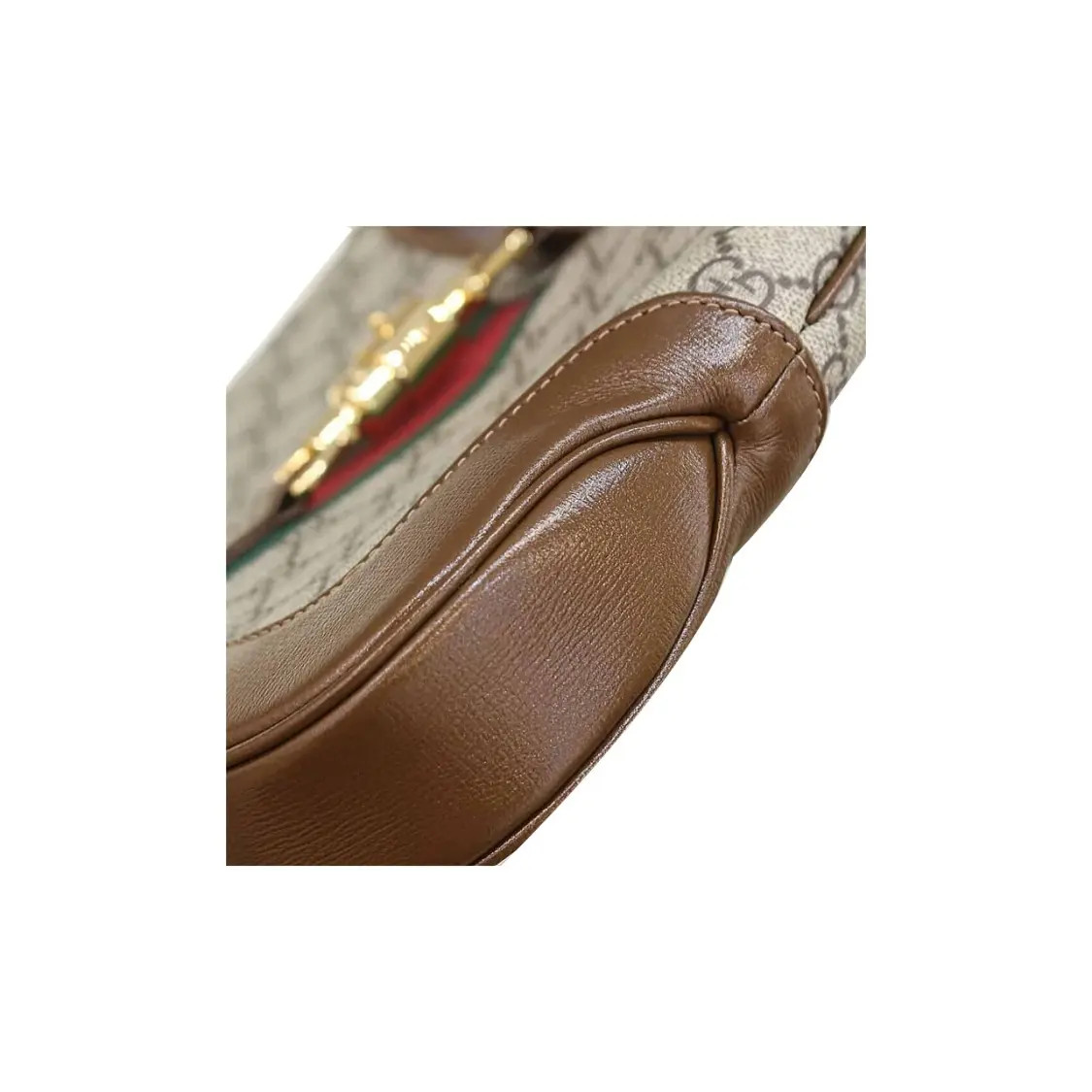 Gucci Jackie 1961 Half Moon Underarm Bag Canvas Bag Small Women’s 11×1.7×7.4 in