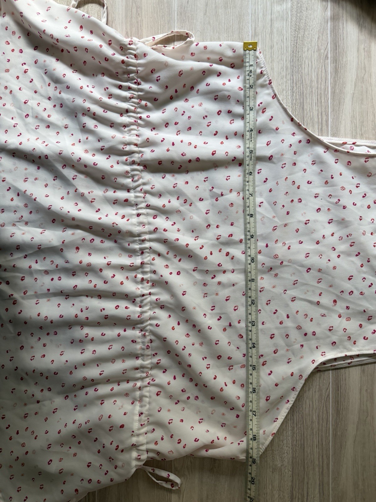 Worthington Women’s Patterned Tank Top Blouse Size M White And Red EUC