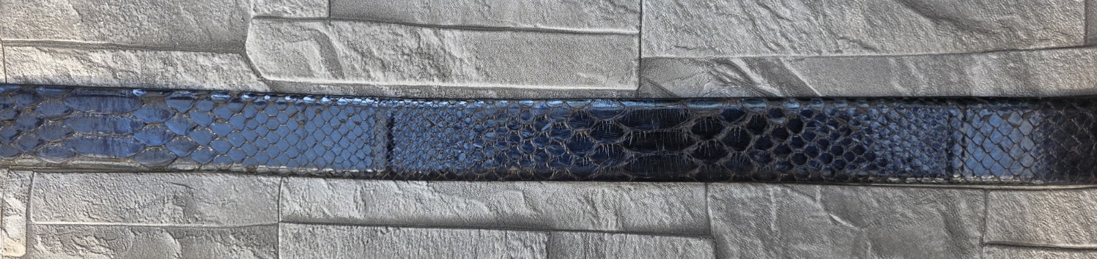 PHILIPP PLEIN PYTHON LEATHER BELT SKULL / 110 / NEW /