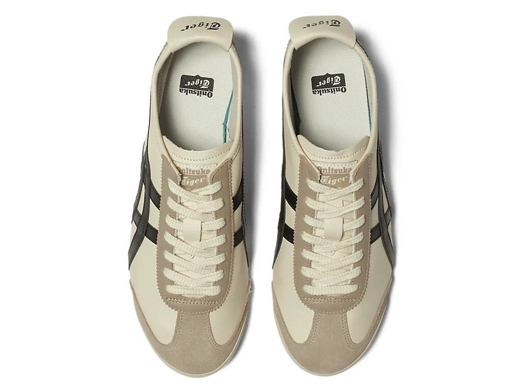 Onitsuka Tiger Mexico 66 1183C102-752 Ivory Black Shoes Brand New With Box