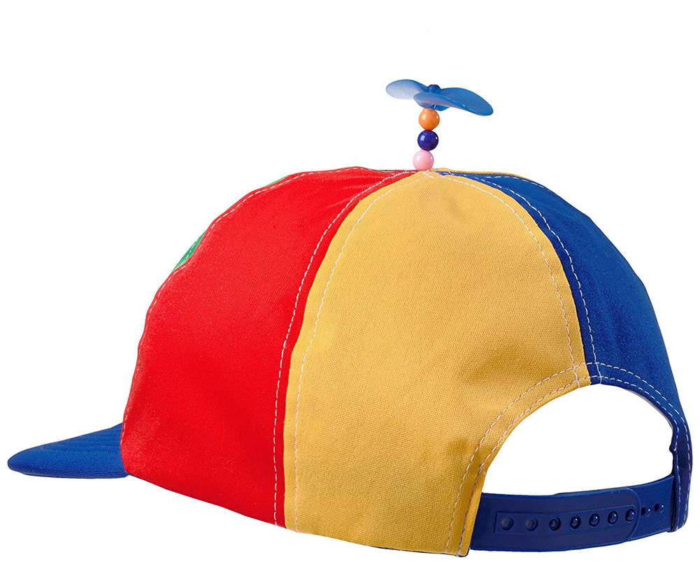 Propeller Beanie Baseball Clown Costume Hat Ball Cap Multi Colored Adult Size