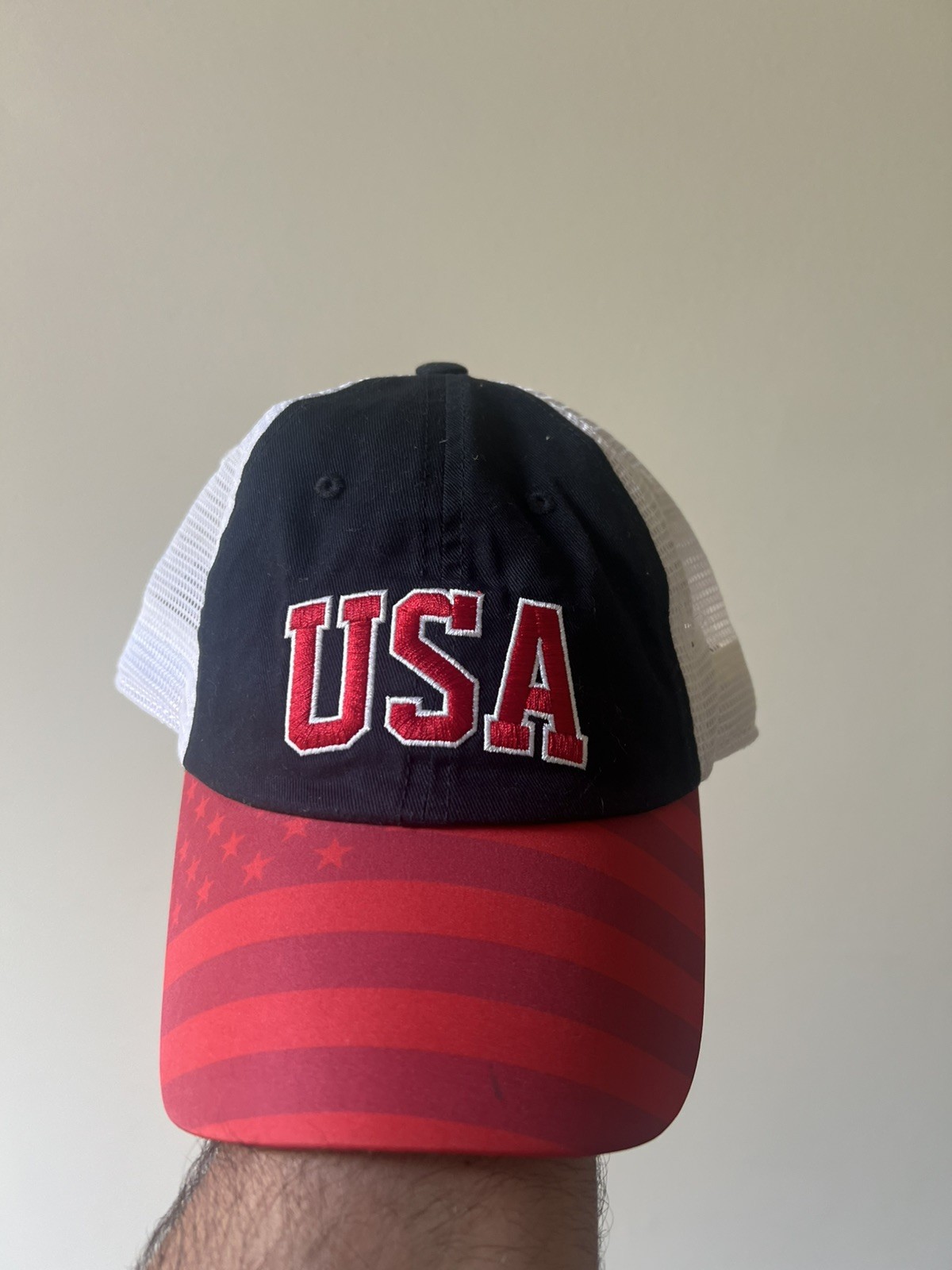 Captivating Country USA United States Flag Trucker Mesh Snapback Adults Hat Cap