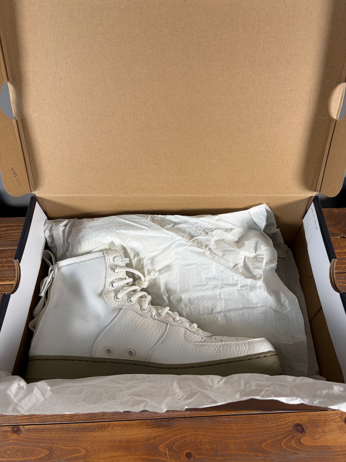Nike Air Force 1 SF Mid Ivory Olive With Original Retail Box Size 10.5