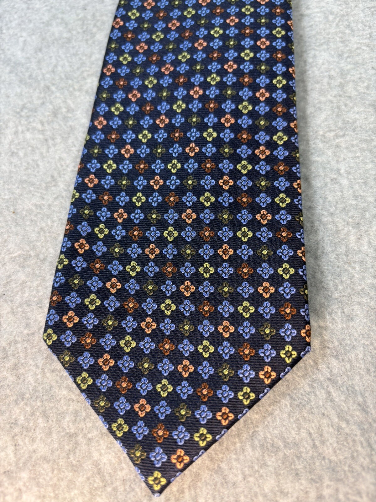 Corporate Image Tie Silk Floral Geometric Pattern Colorful L:58” W:3”