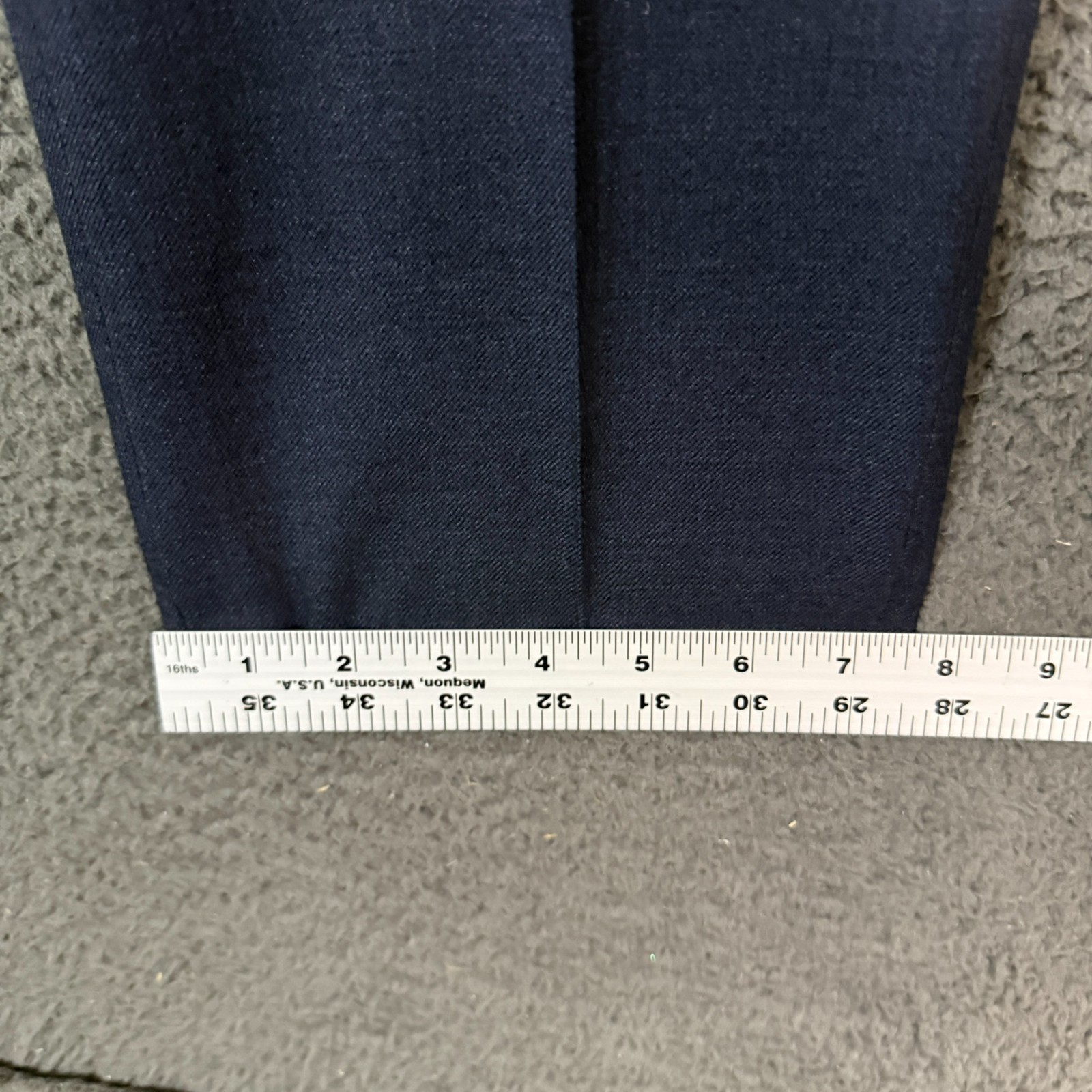 J Crew Dress Pants Mens 34×32 Blue Bowery Slim Fit Wool Slacks Formal