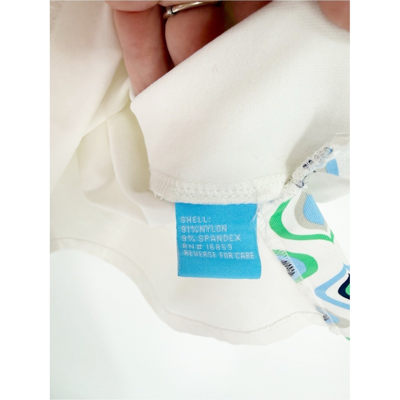 J. McLaughlin Contrast Collar Pullover Top M White