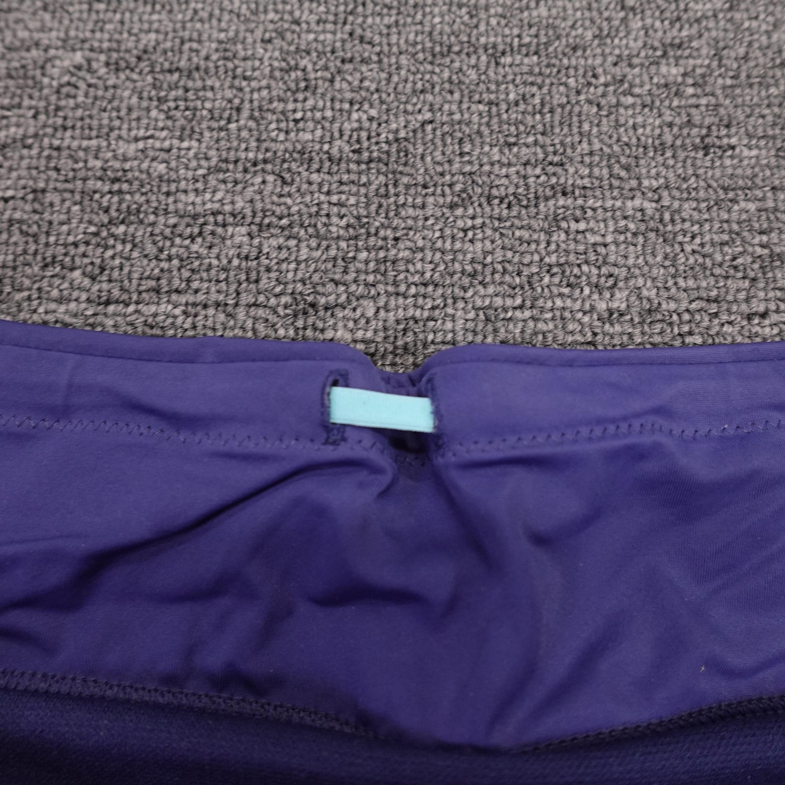 Title Nine Shorts Womens Large Purple Lined Running Athletic Zip Pocket 3.5 In