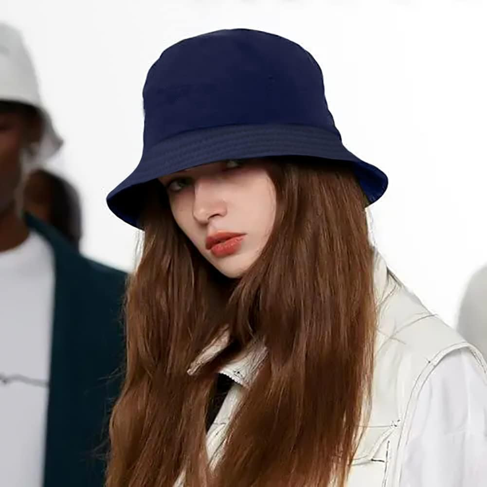 Unisex Bucket Hat Beach Sun Hat Aesthetic Fishing Hat for Men Women Teens, Rever
