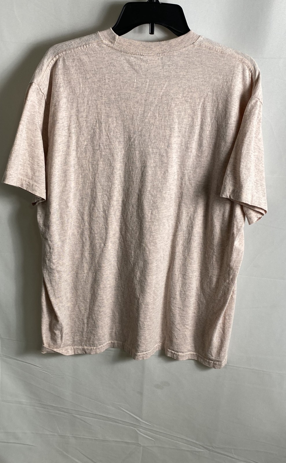 Supreme Men’s Chrome Logo 3D Graphic T-Shirt Pink Peach Heather Marl Sz L
