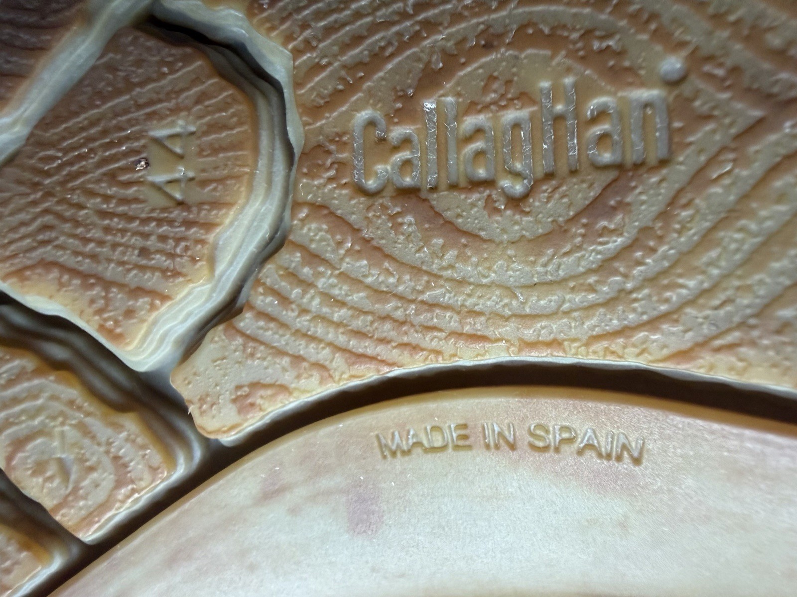 Callaghan Leather Casual Sandals Navy Made In Spain Sz 44/US 10.5