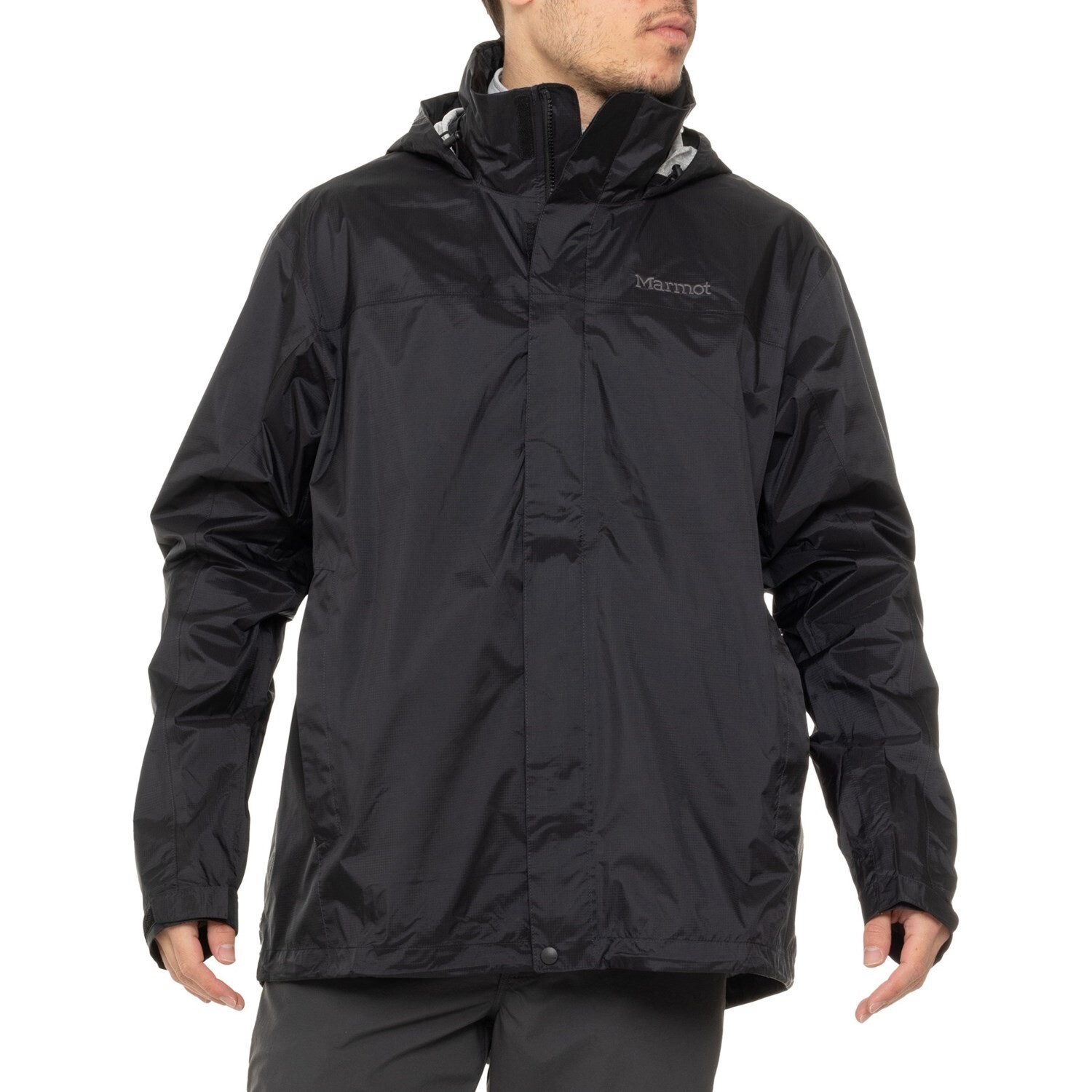 MARMOT Precip Eco Mens 3XT TALL Big Rain Parka/Jacket/Coat Black $140 NEW