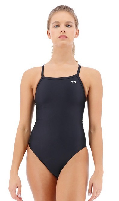 TYR Women’s Solid Diamondfit-A One Piece Swimsuit Black 36(L)