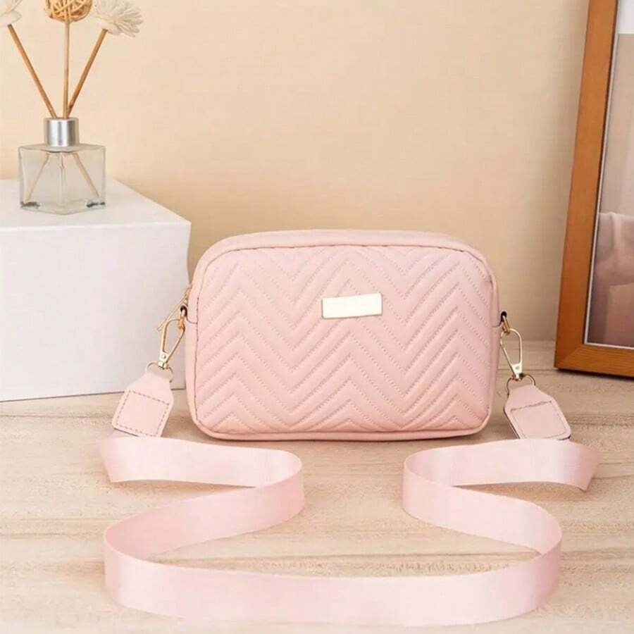 Mini Quilted Crossbody Shoulder Bag Geometric Square Purse Fits Phone