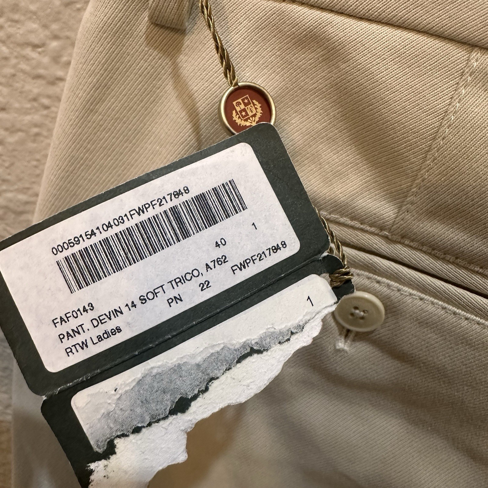 Loro Piana Ivory Cotton Twill Riding Style Crop Pants 40 US 4 Quiet Luxury New