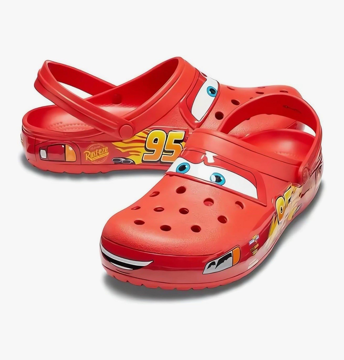 Disney Pixar Cars Lighting McQueen Crocs Men/Women Multiple Sizes No LightUp