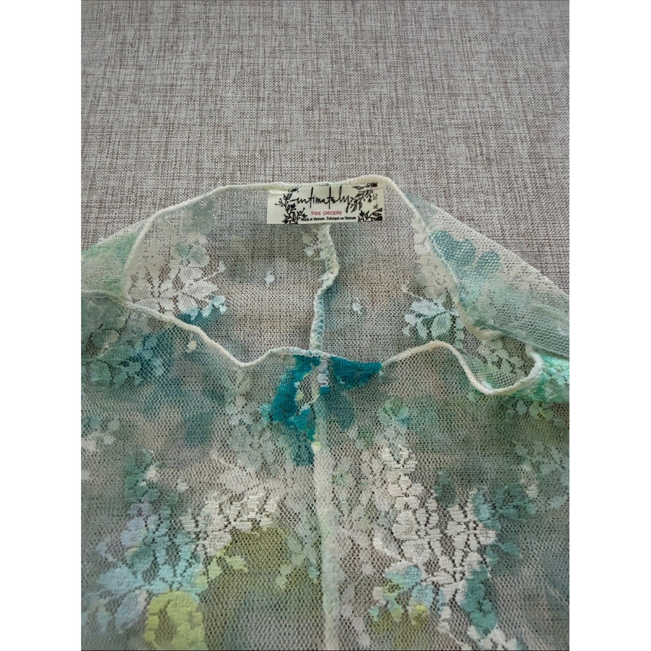 Intimately Free People Lace Fairy Whimsigoth mesh layering top Lady Lux Large