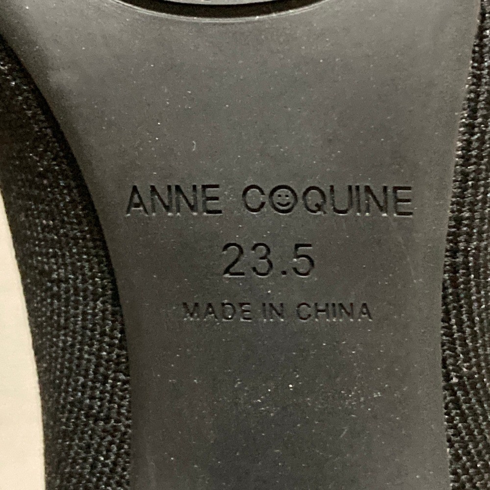 Anne Coquine knit socks for short boots, size 9.3 inches, black. Women USED