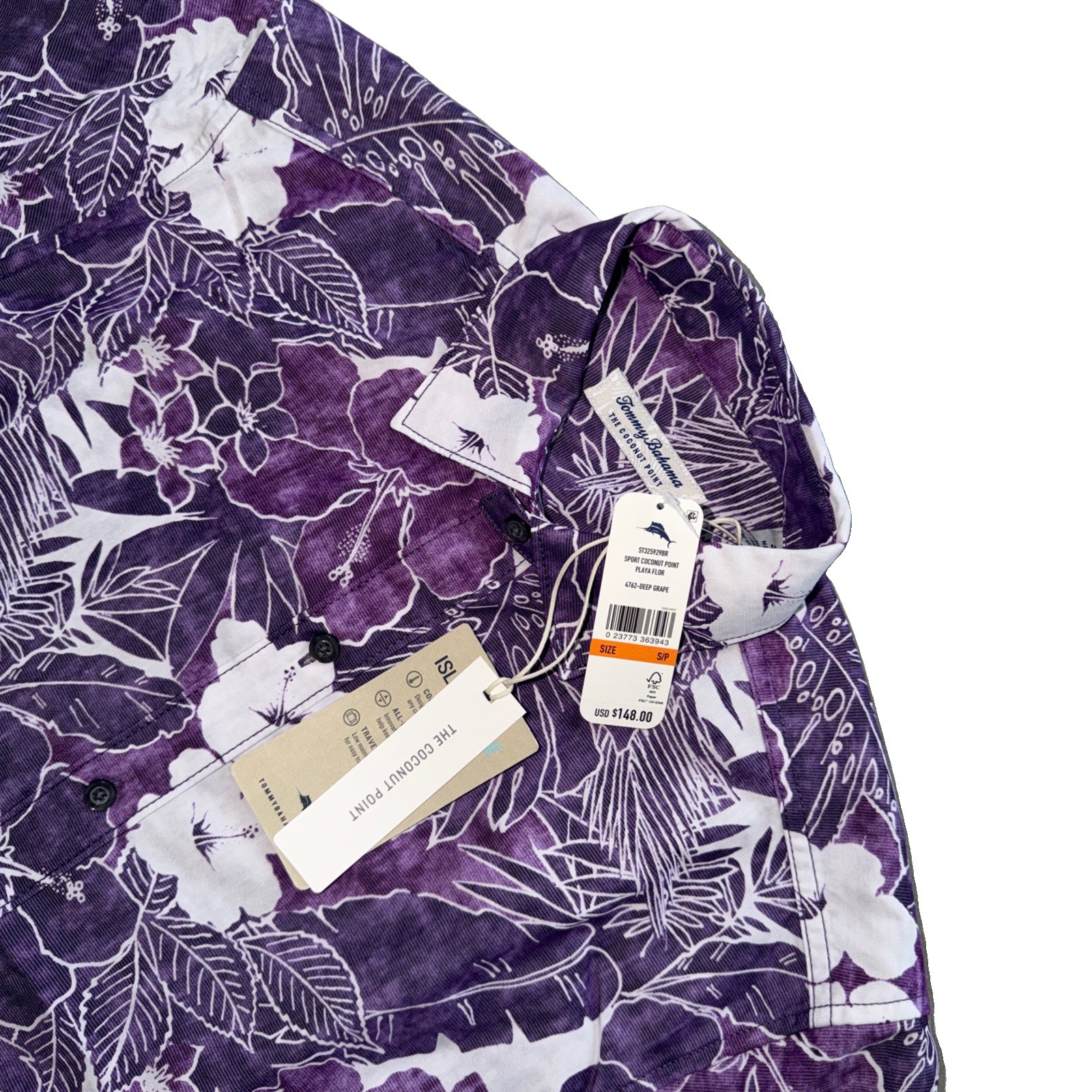 Men’s S Tommy Bahama Sport Coconut Point Playa Flor Short Sleeve ButtonUp $148
