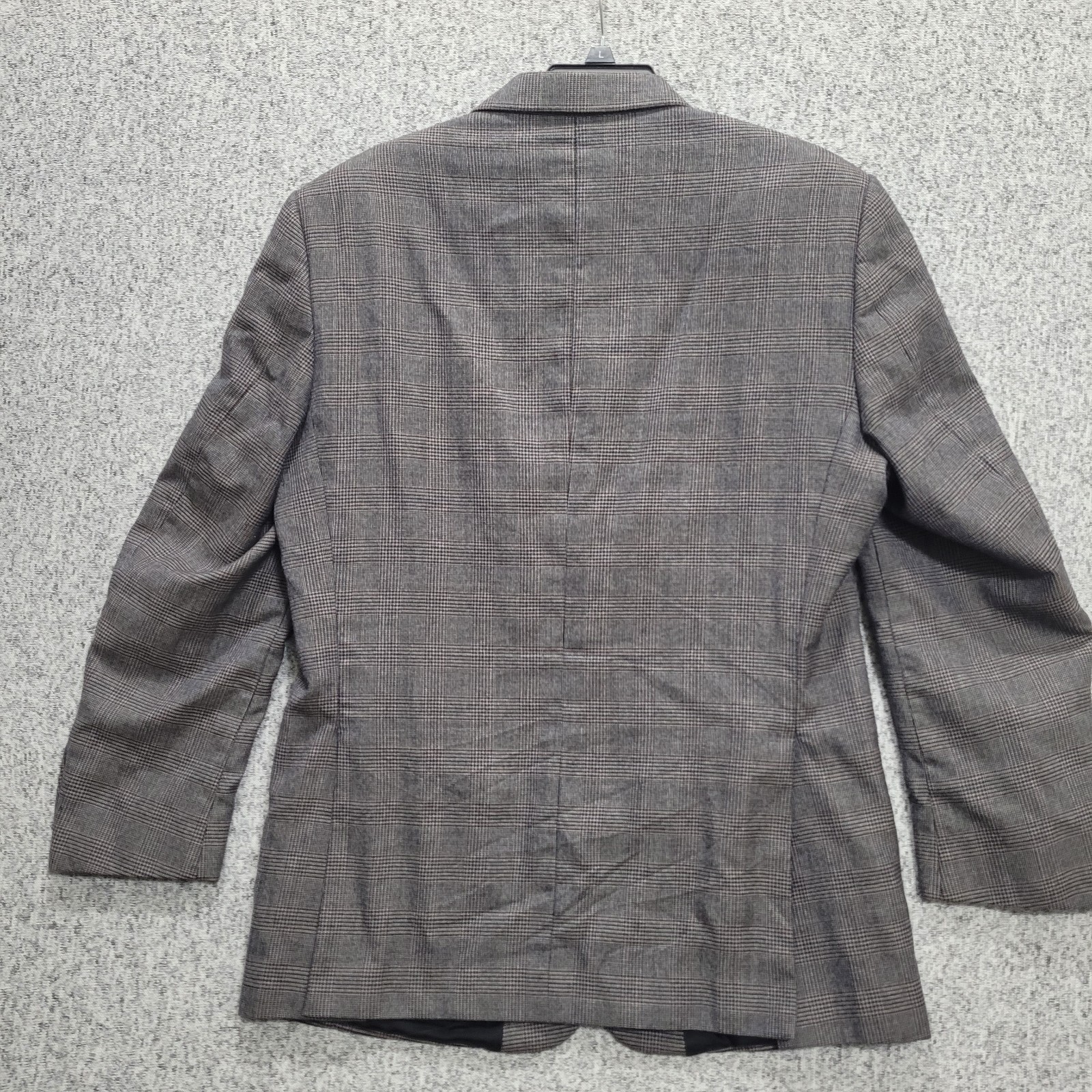 J.S. Bank Tailored Fit Traveler’s Collection 41R 100% Wool Gray glen plaid